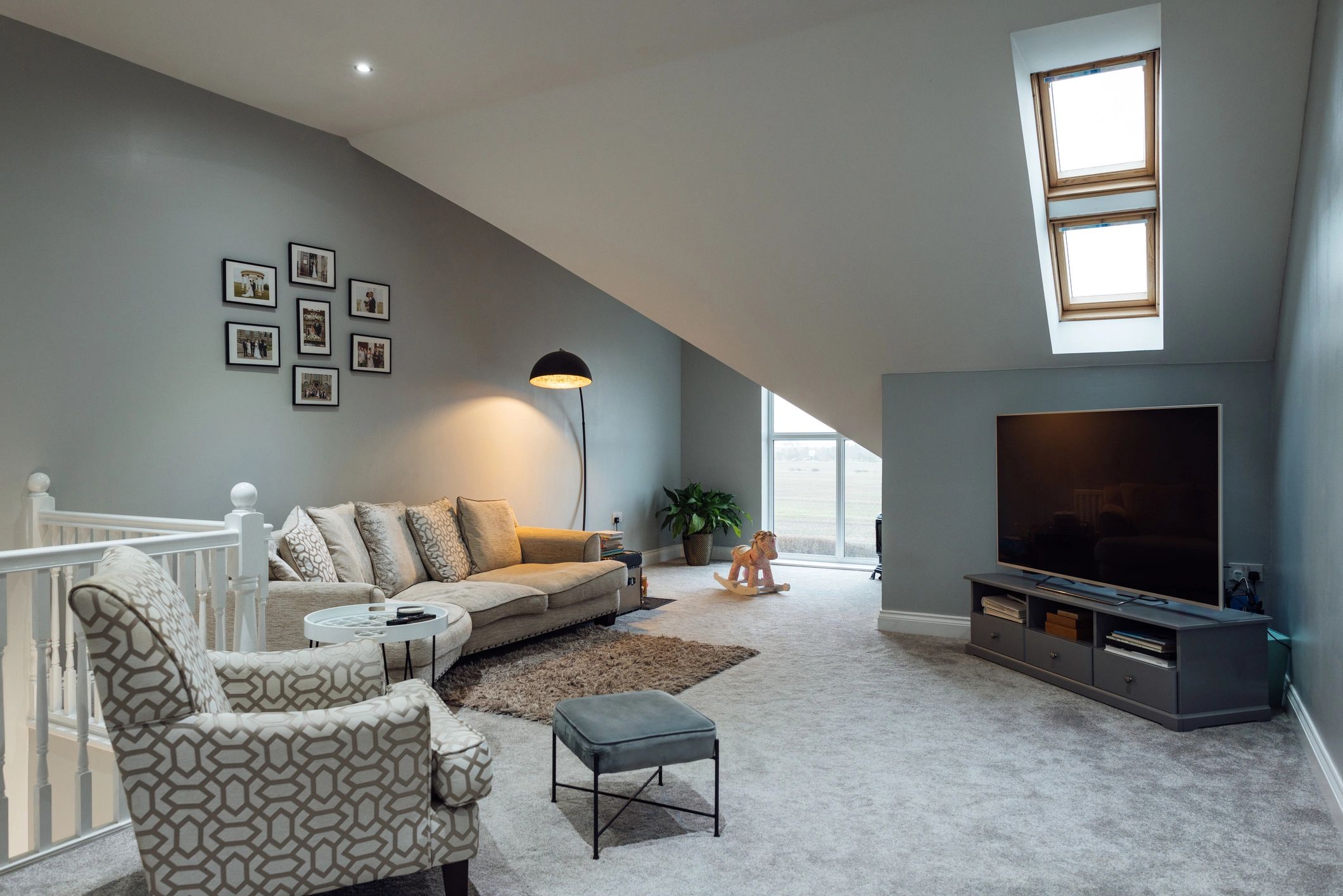 Bright living room interior