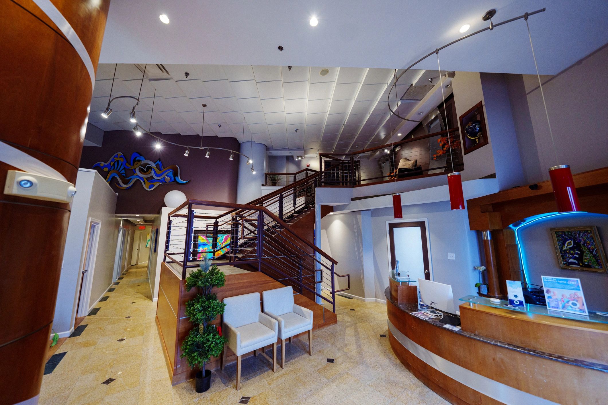 Reception area interior