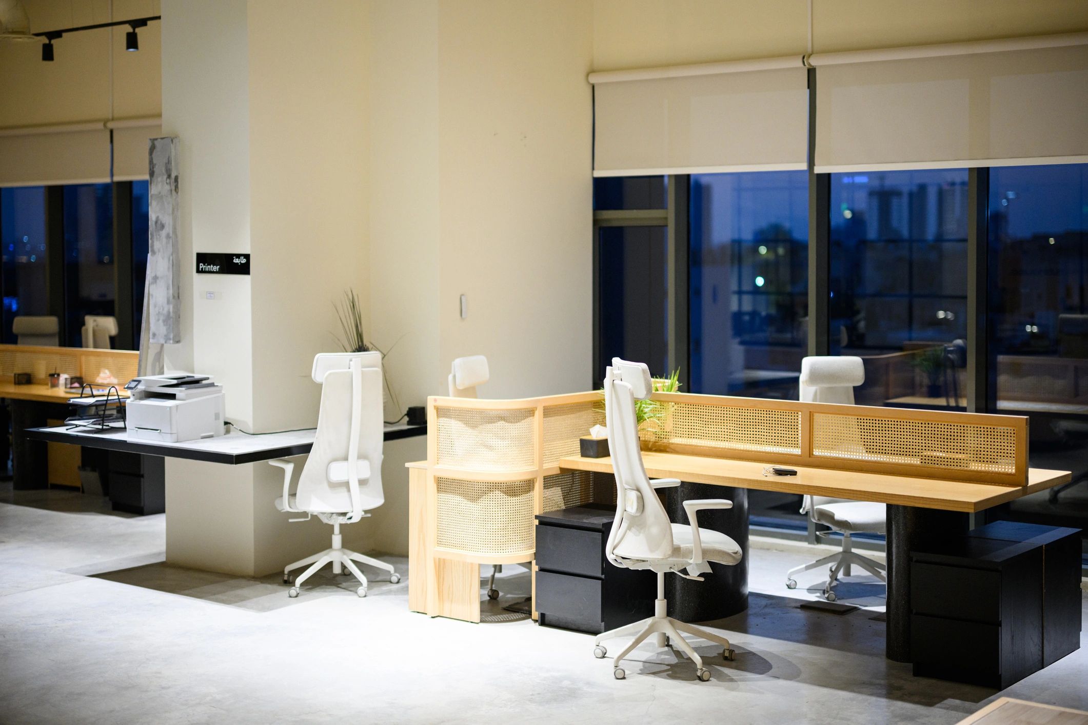 Modern office interior ready for professional painting